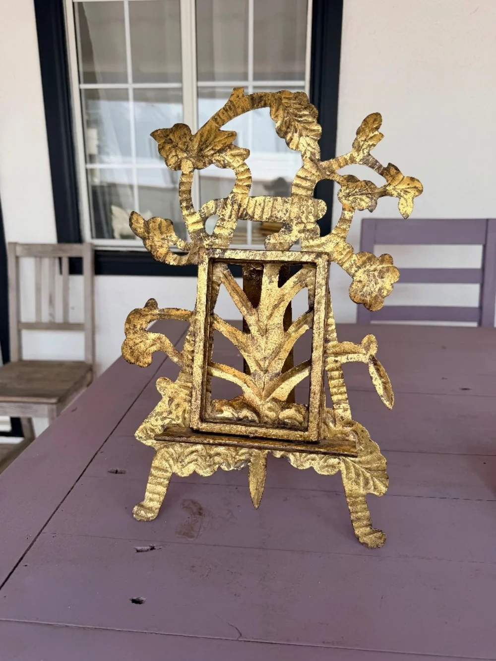 Metal Easel Style Picture Frame